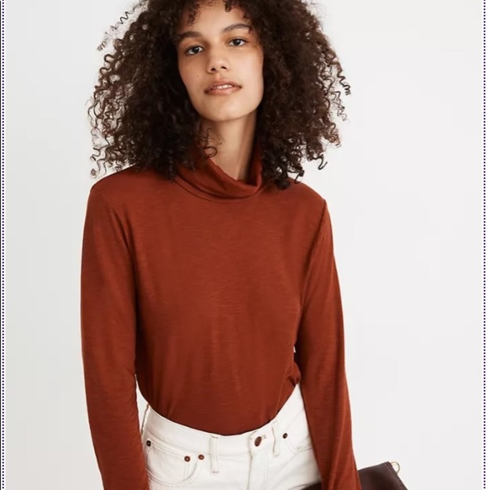 Size L Green Madewell Whisper Turtleneck